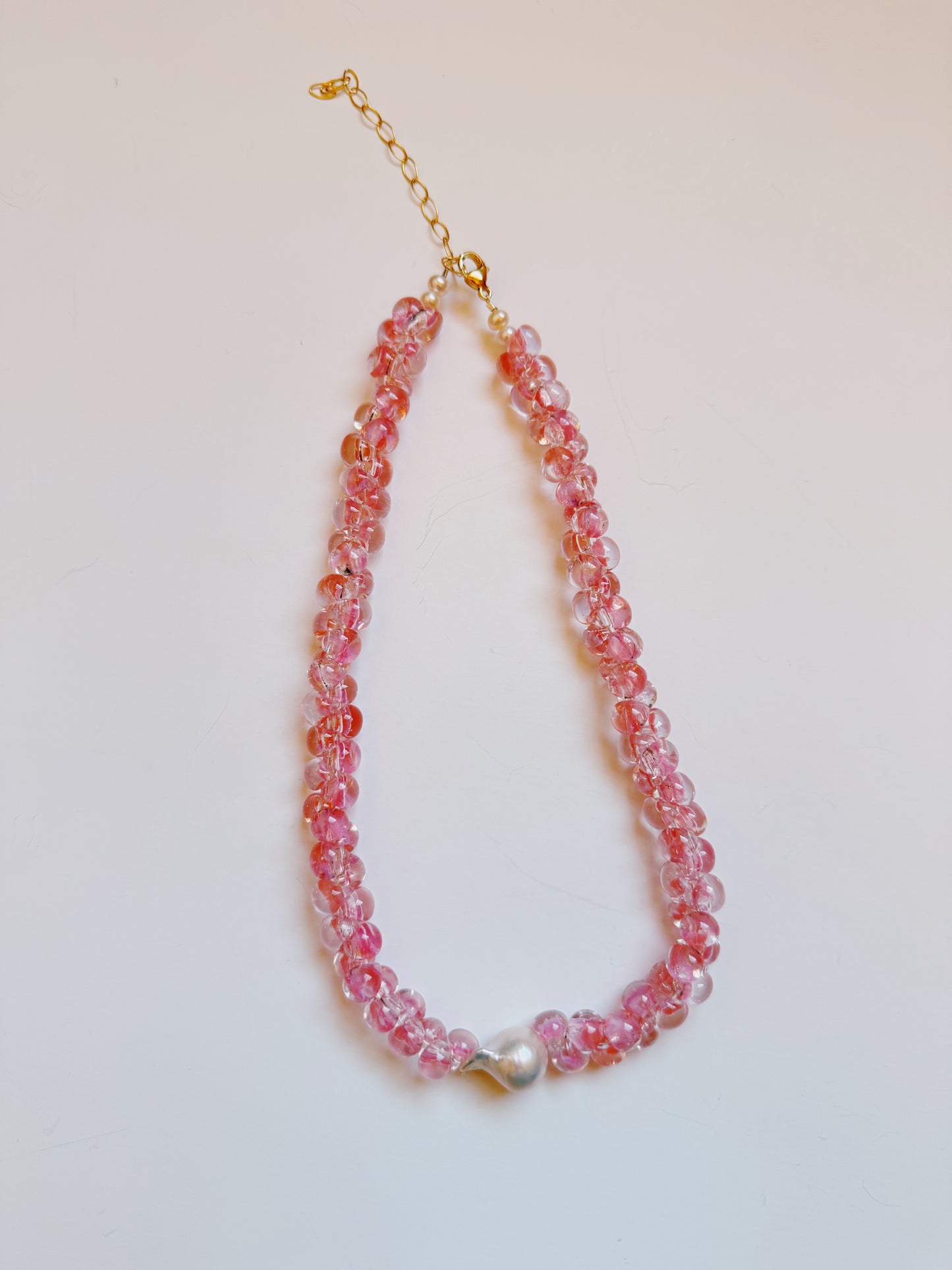 Solid Bubble Glass Necklace