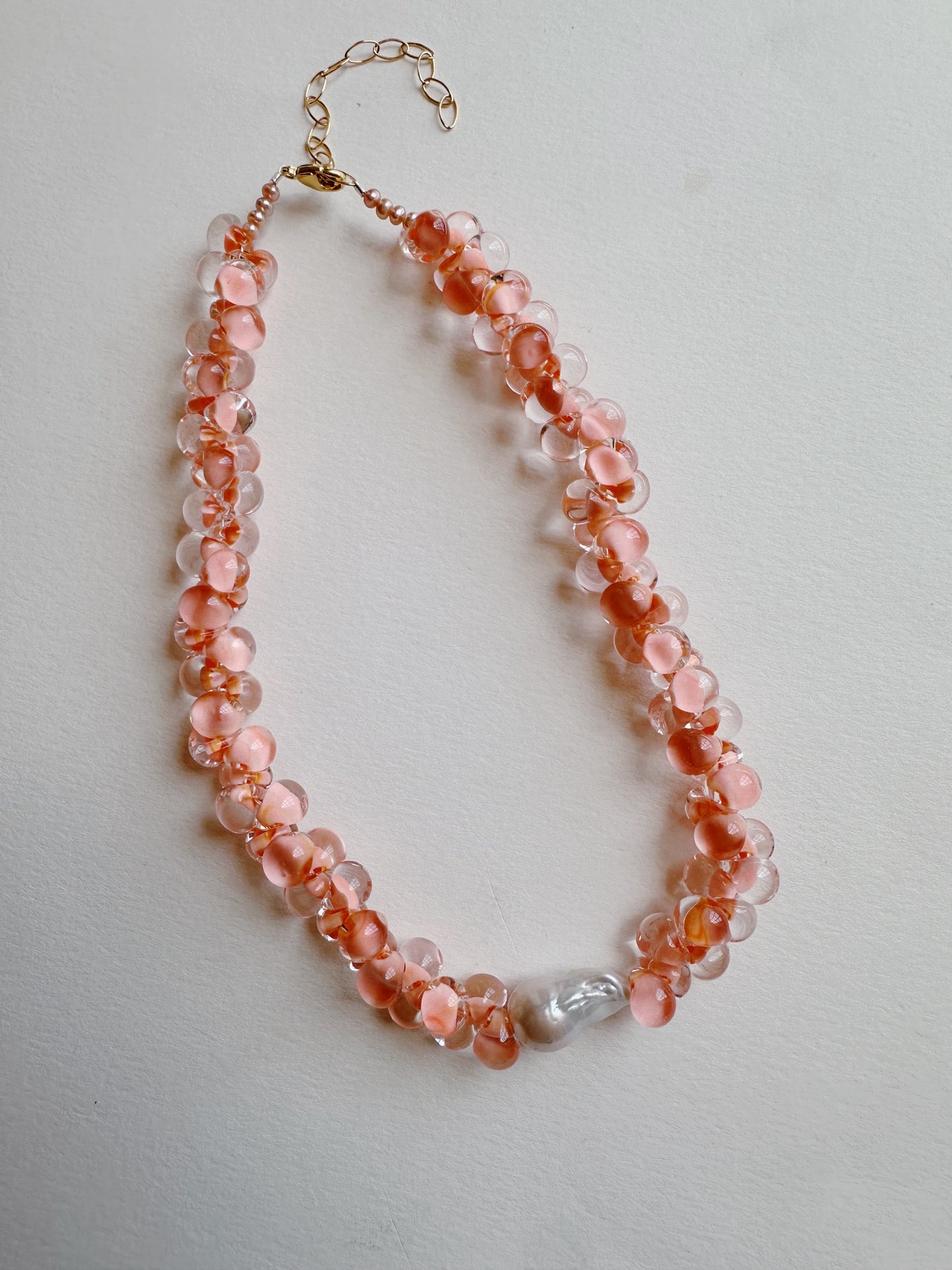 Solid Bubble Glass Necklace