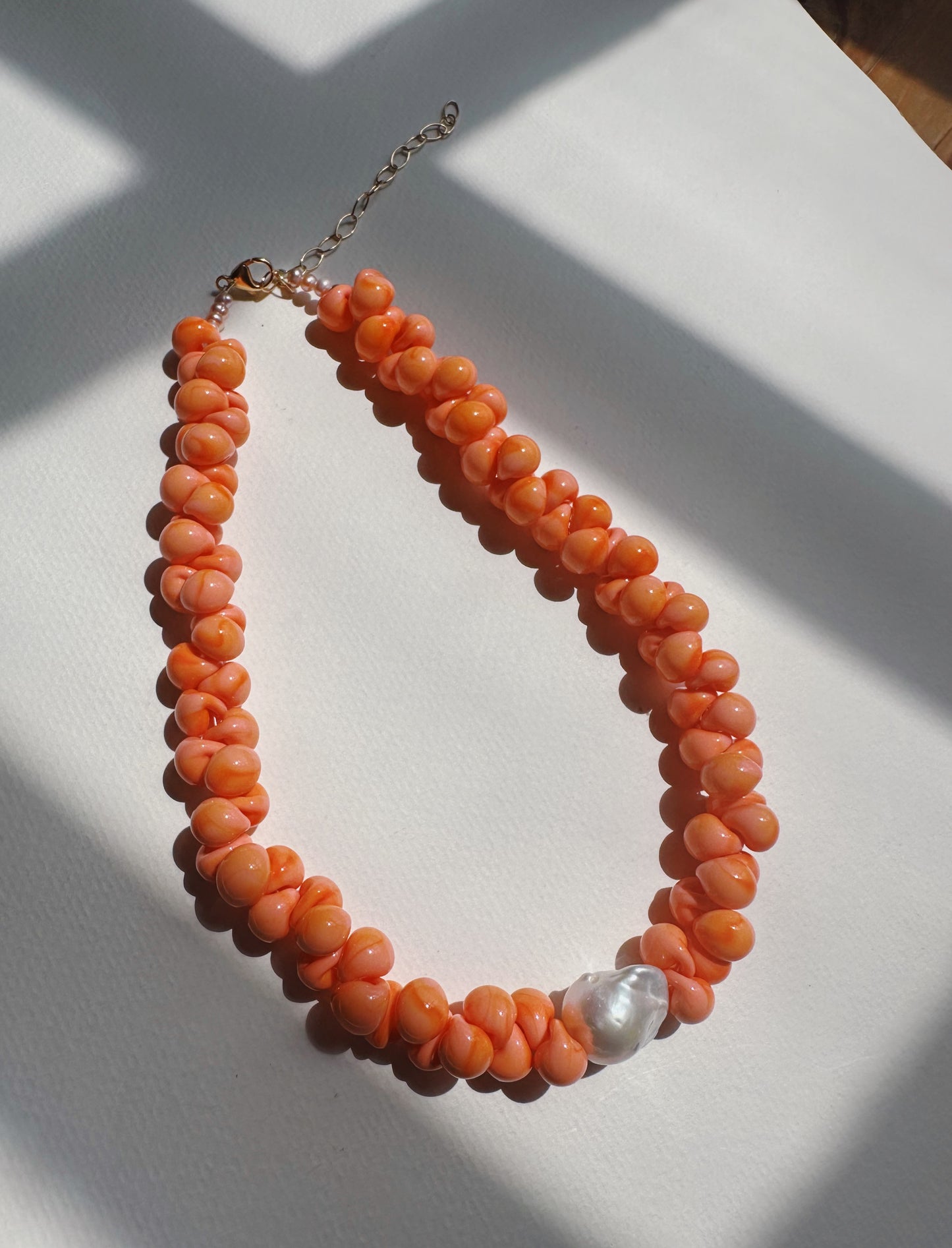 Solid Bubble Glass Necklace