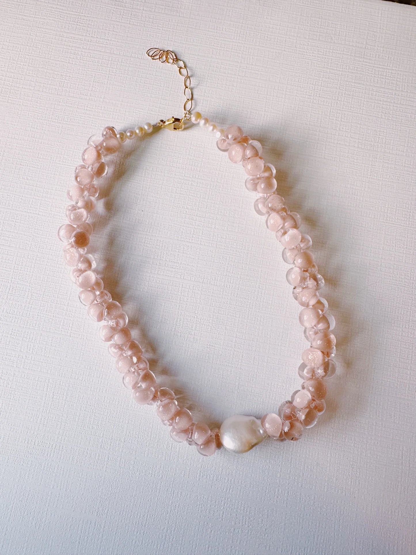 Solid Bubble Glass Necklace