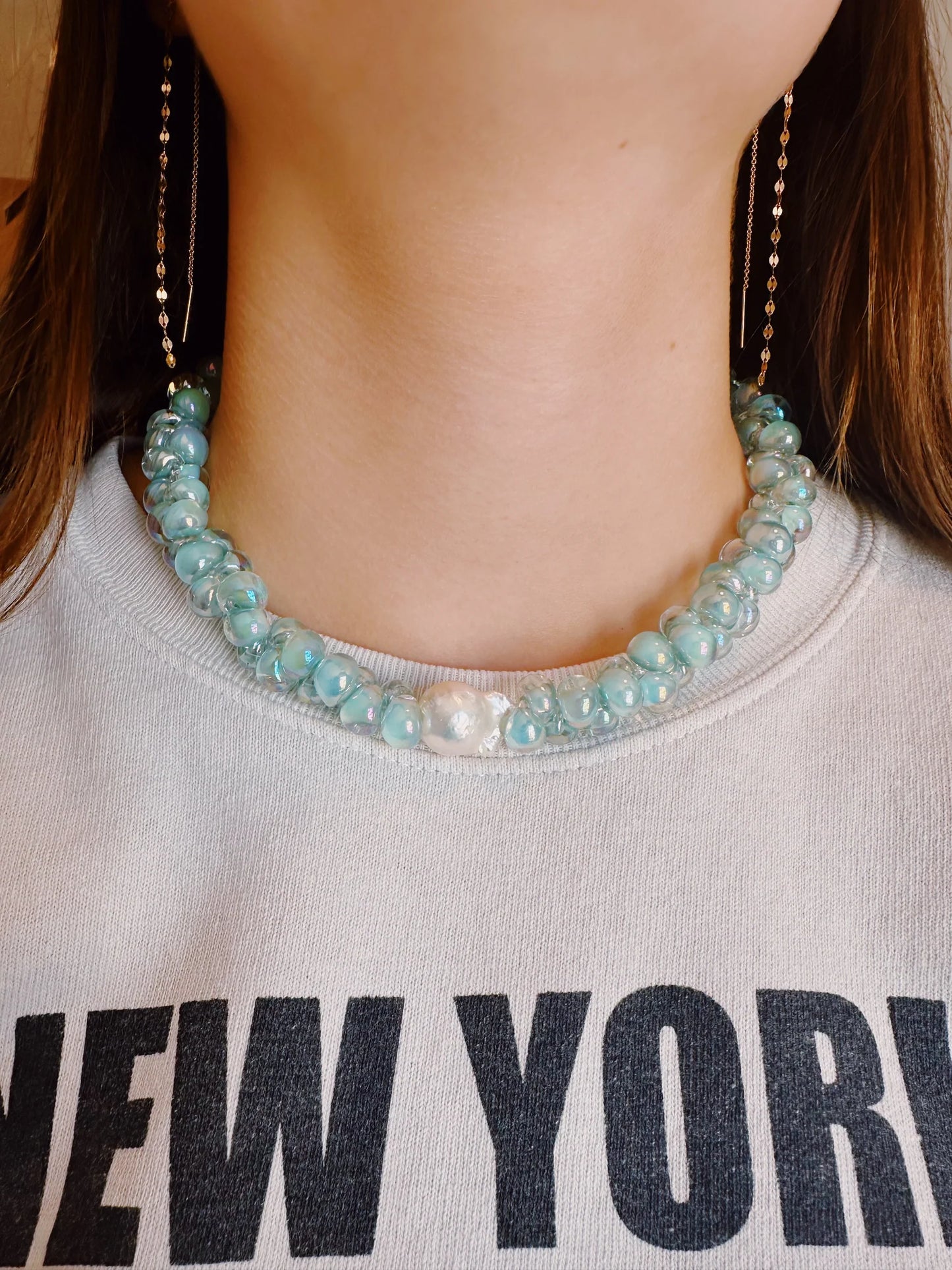 Shimmer Bubble Glass Necklace