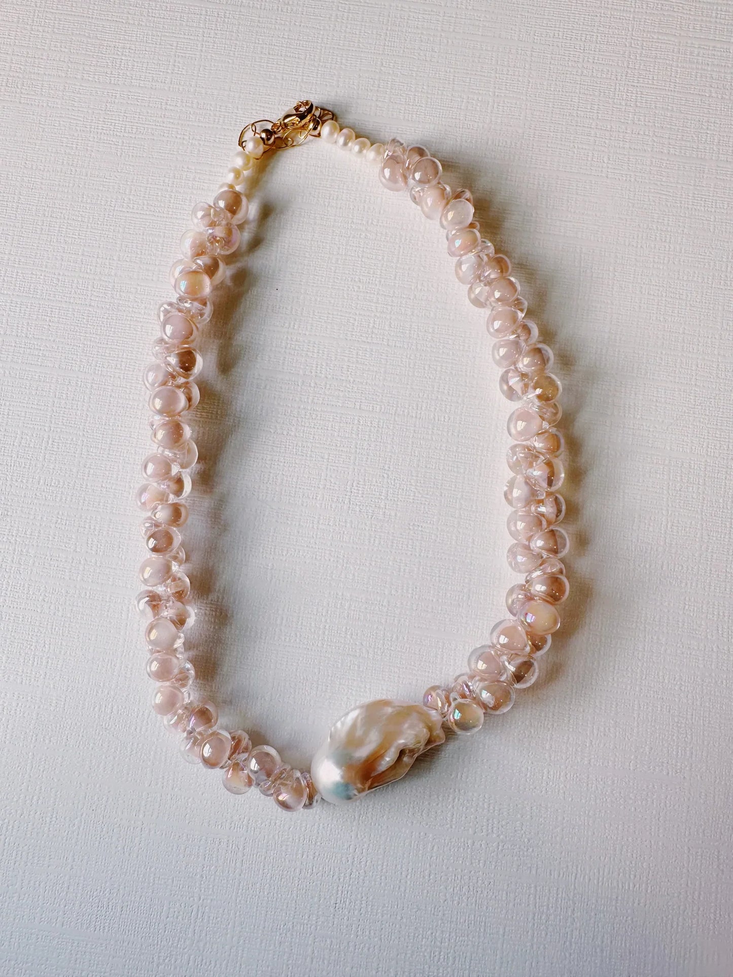 Shimmer Bubble Glass Necklace