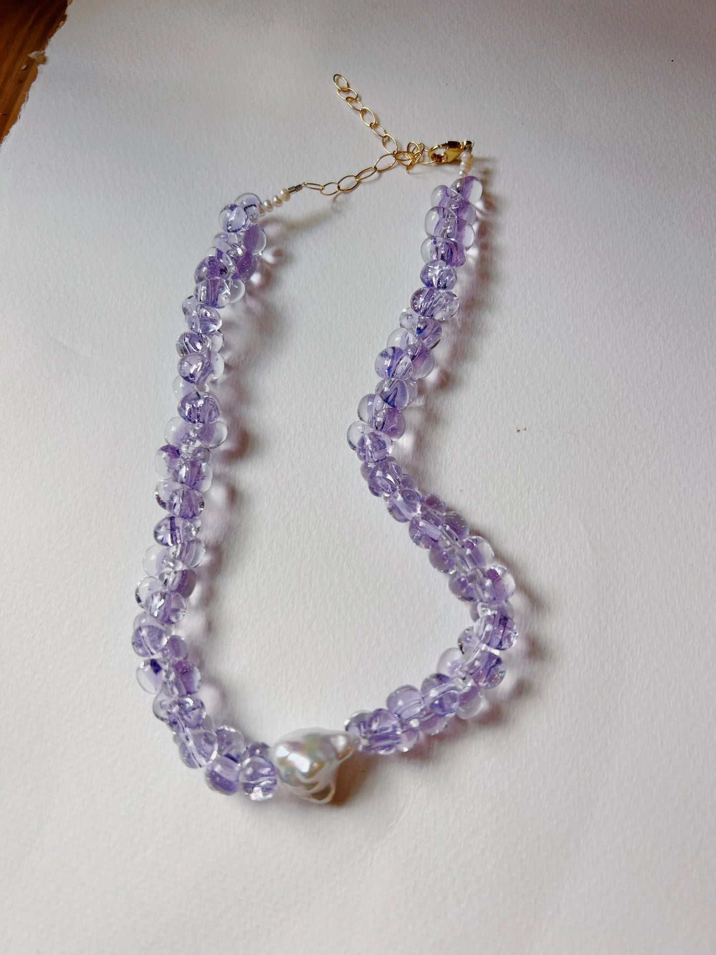 Solid Bubble Glass Necklace