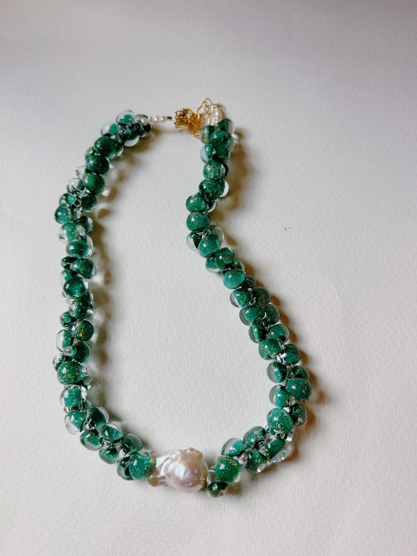 Solid Bubble Glass Necklace