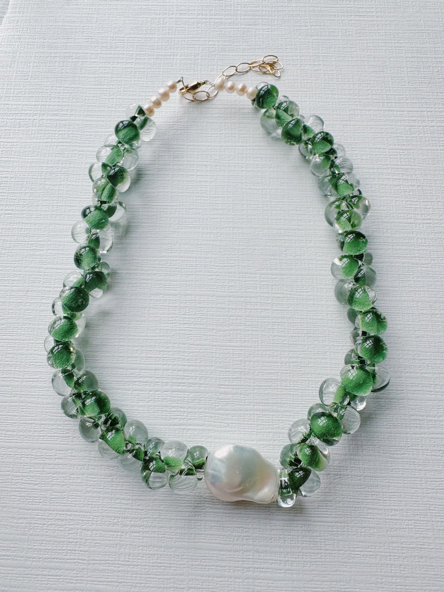 Solid Bubble Glass Necklace
