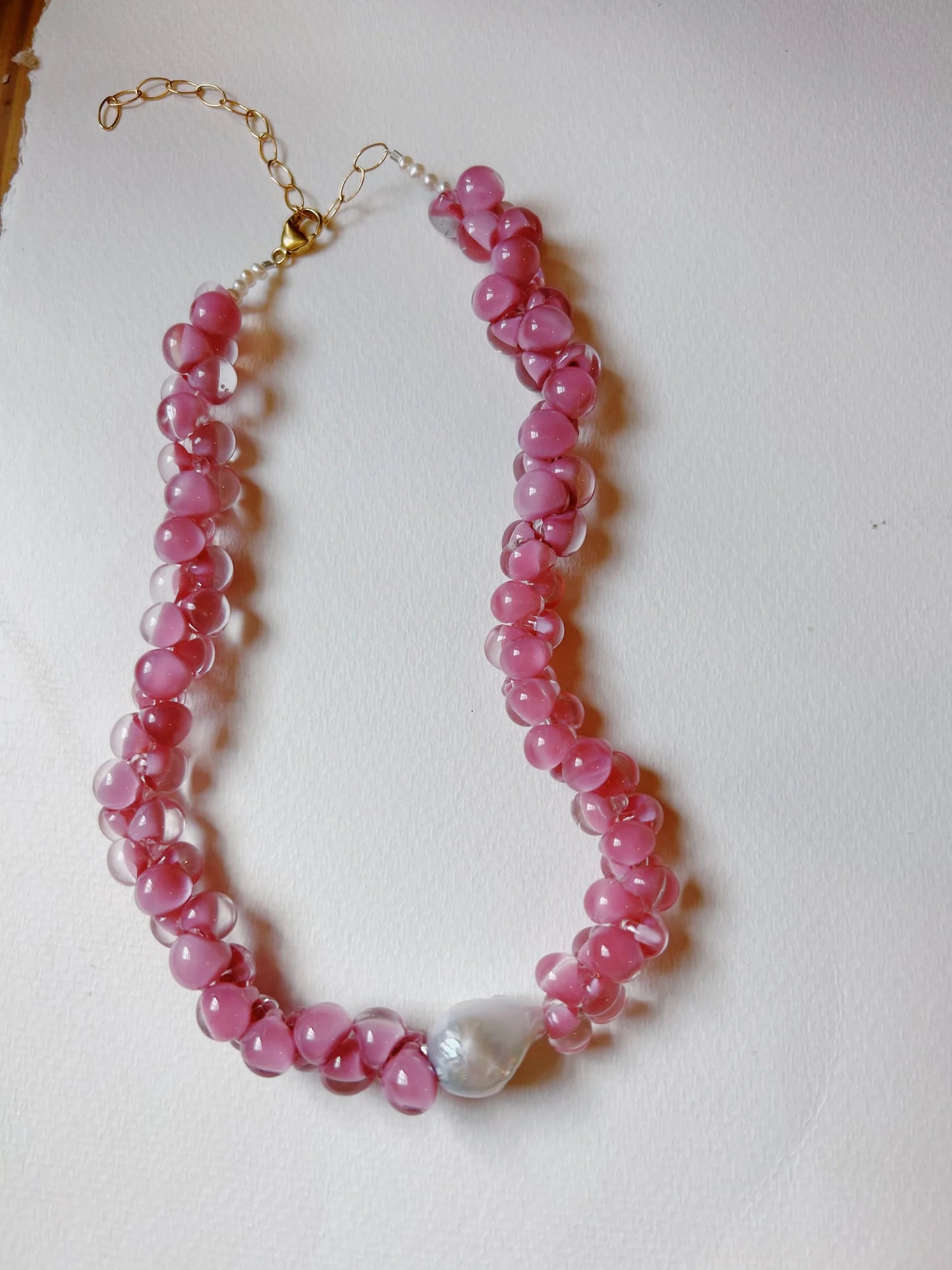 Solid Bubble Glass Necklace