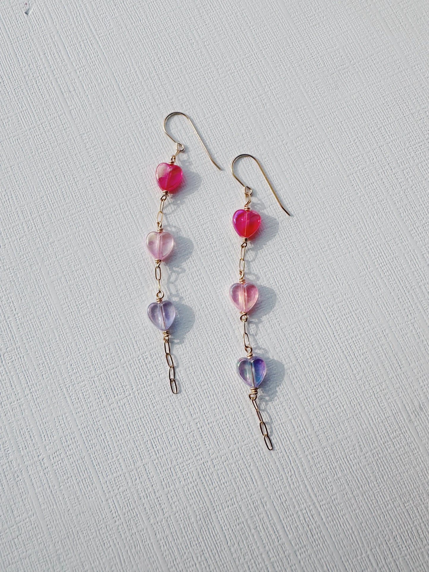 Acrylic Heart Drops