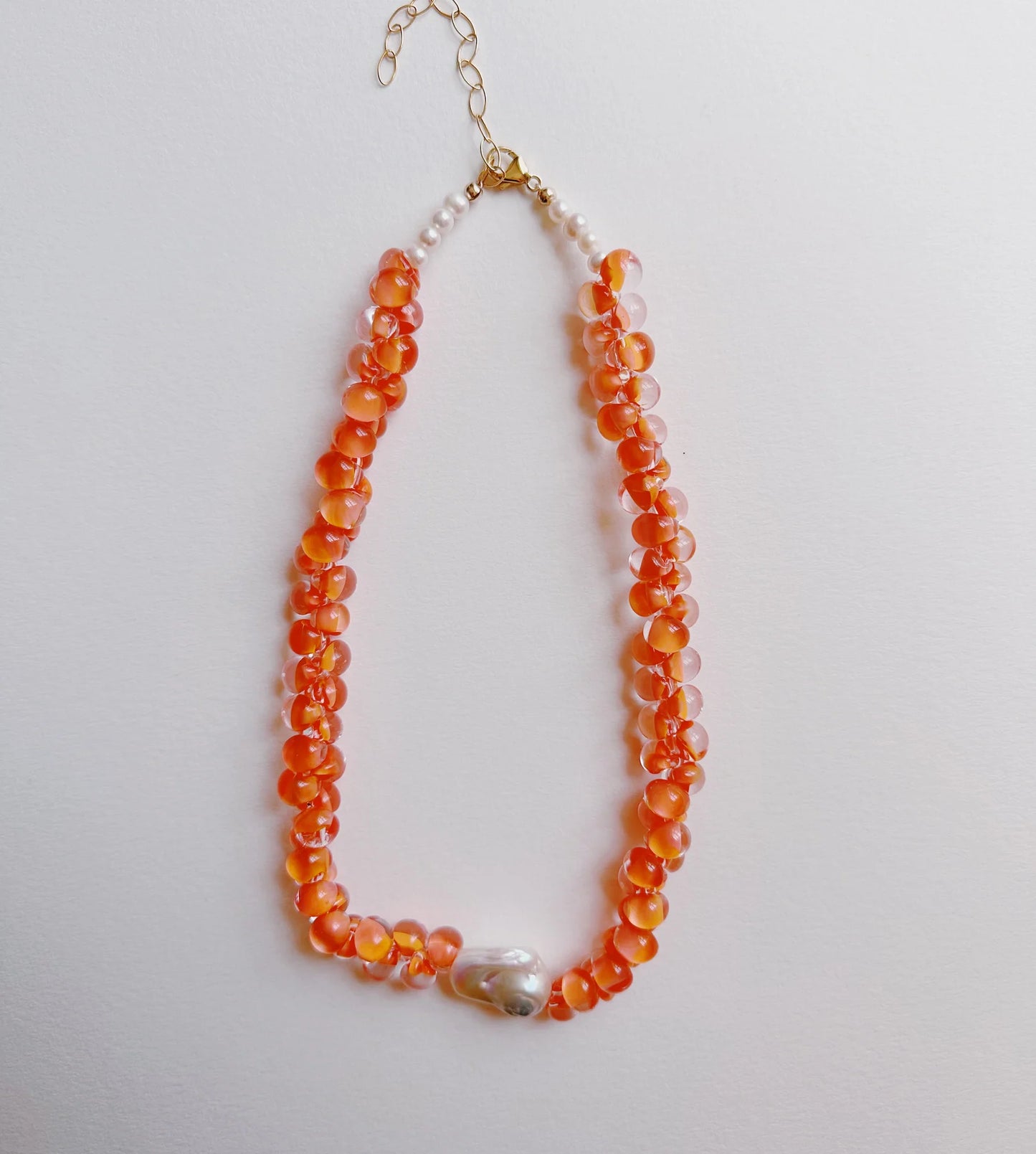 Solid Bubble Glass Necklace