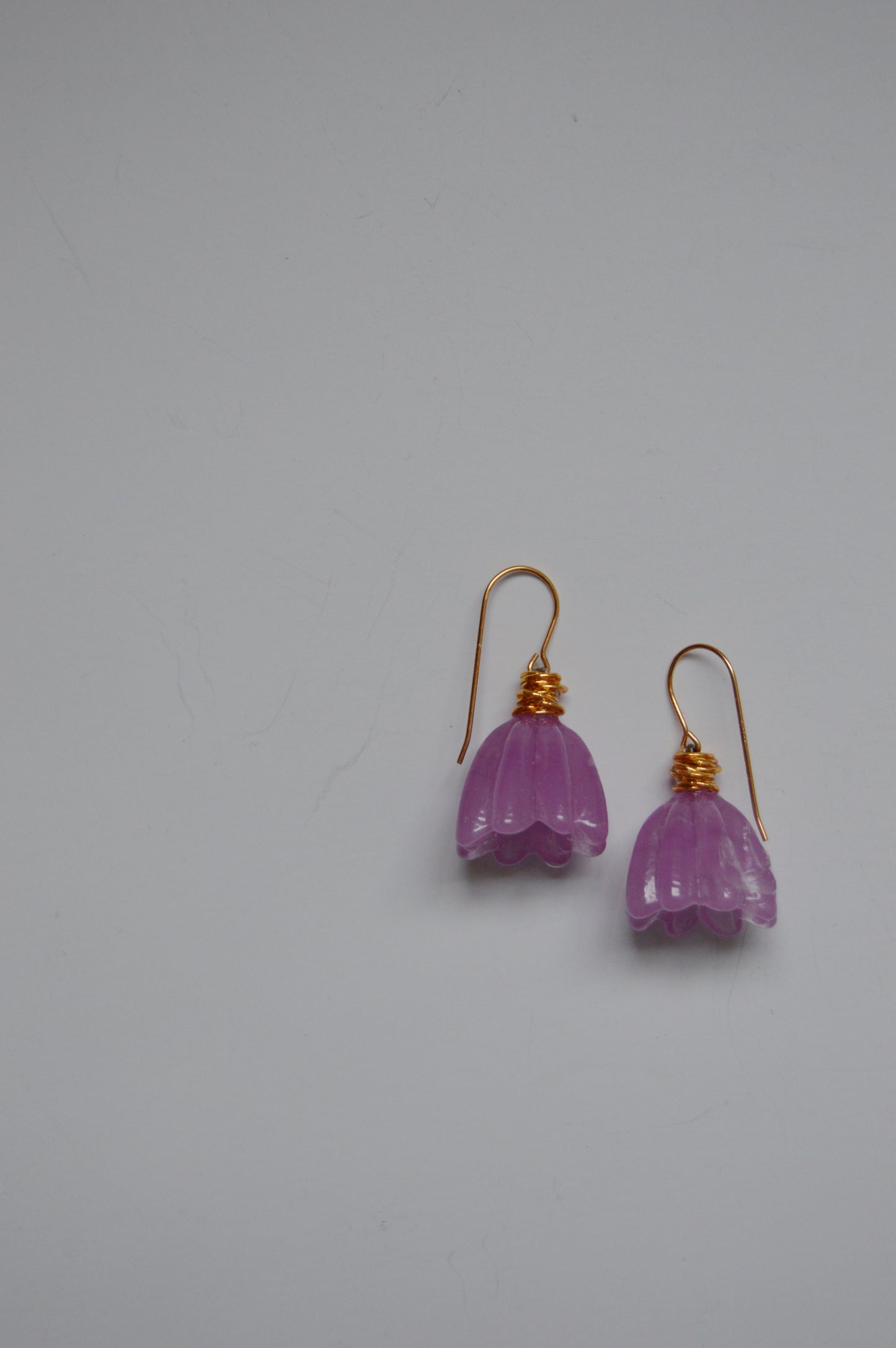 Super Sale Glass Tulip Earrings- Minis