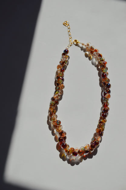 Bubble Glass Necklace- Fizz Mix