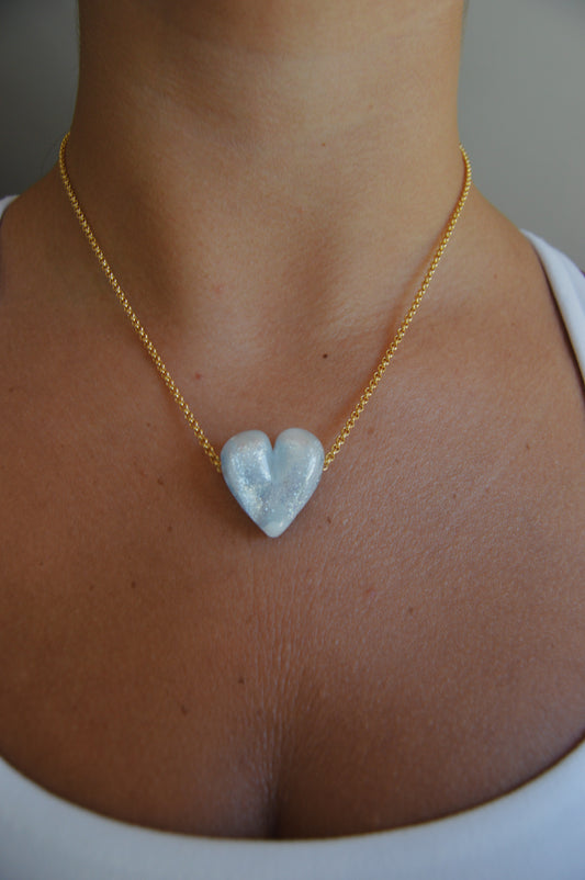Glass Heart Necklace