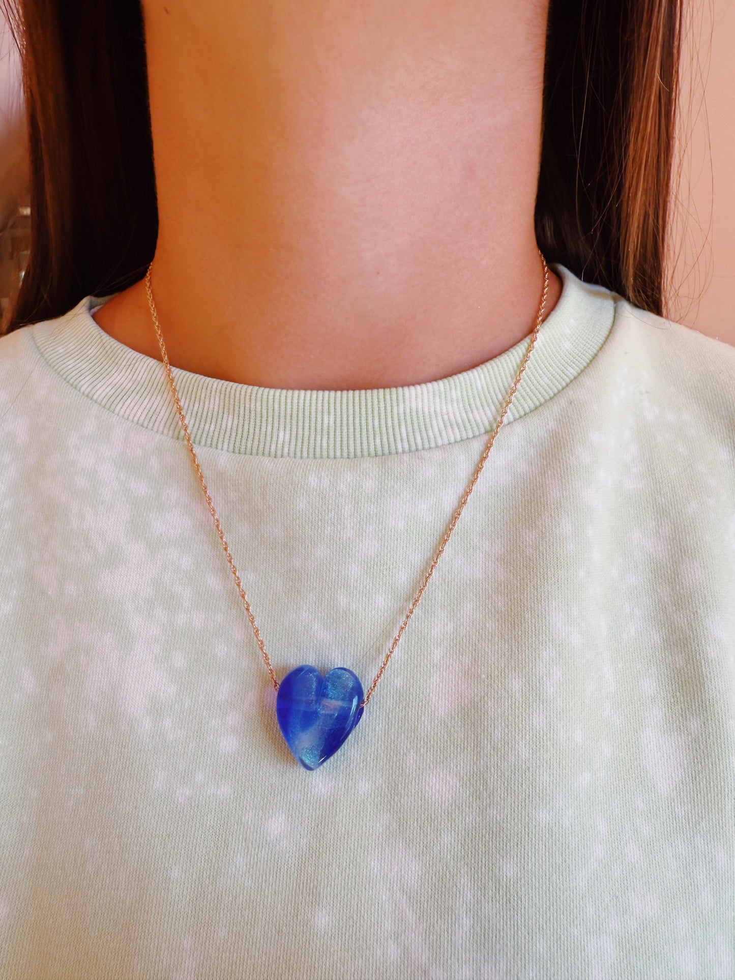 Glass Heart Necklace