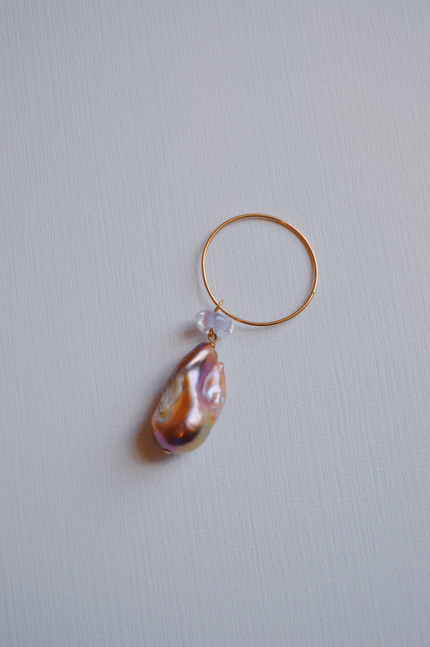 Pearl and Glass Ring Charm