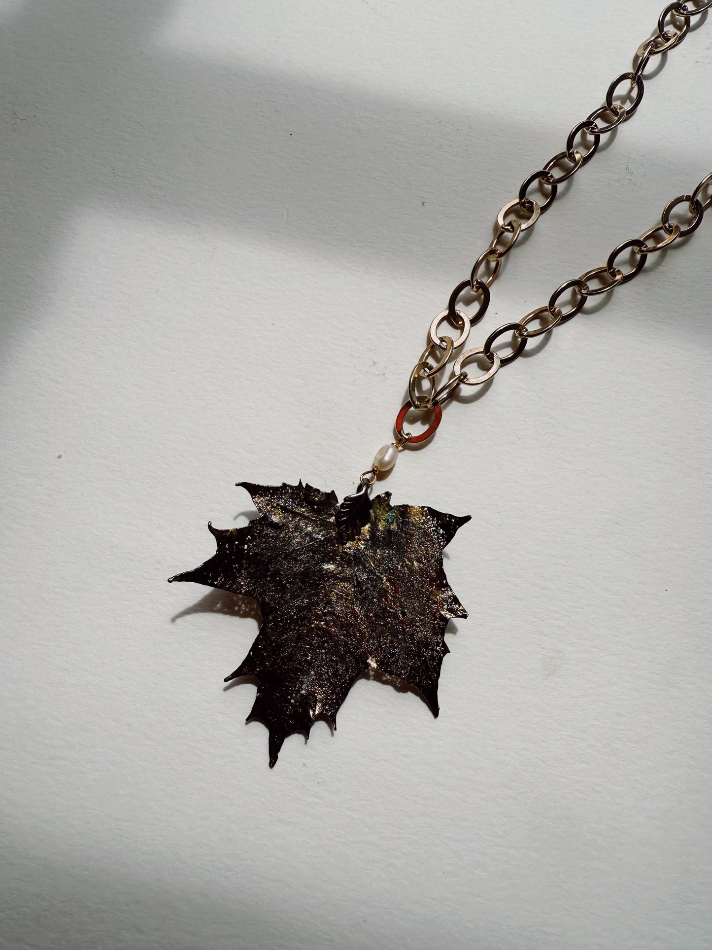 Silver Leaf Necklace