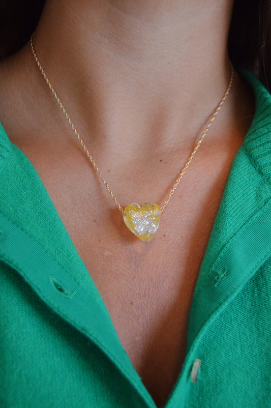 Glass Heart Necklace