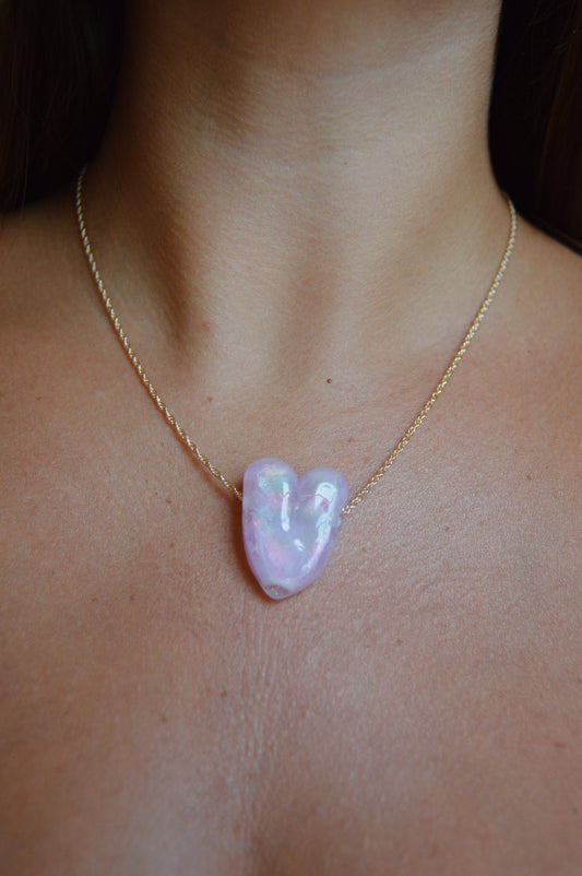 Glass Heart Necklace