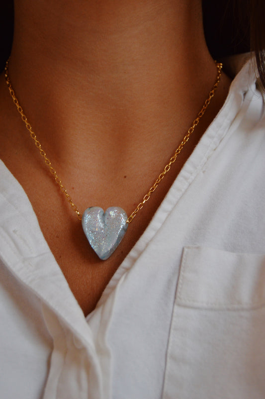 Glass Heart Necklace