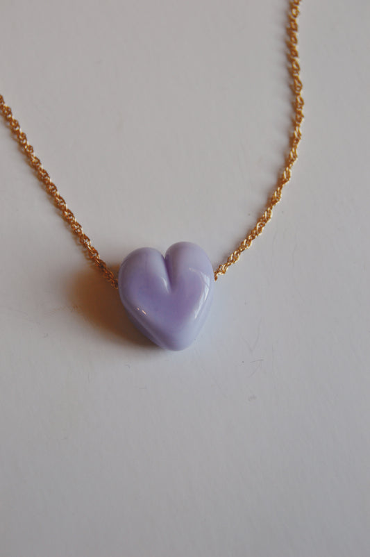 Glass Heart Necklace