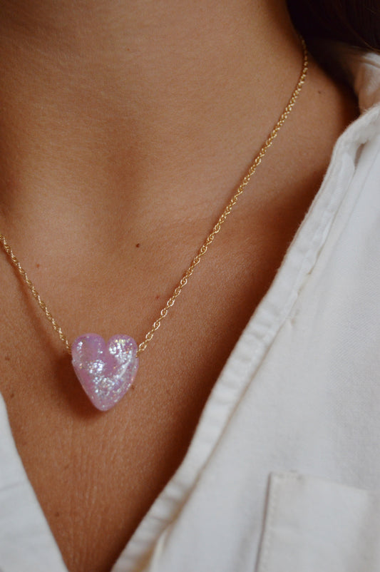 Glass Heart Necklace