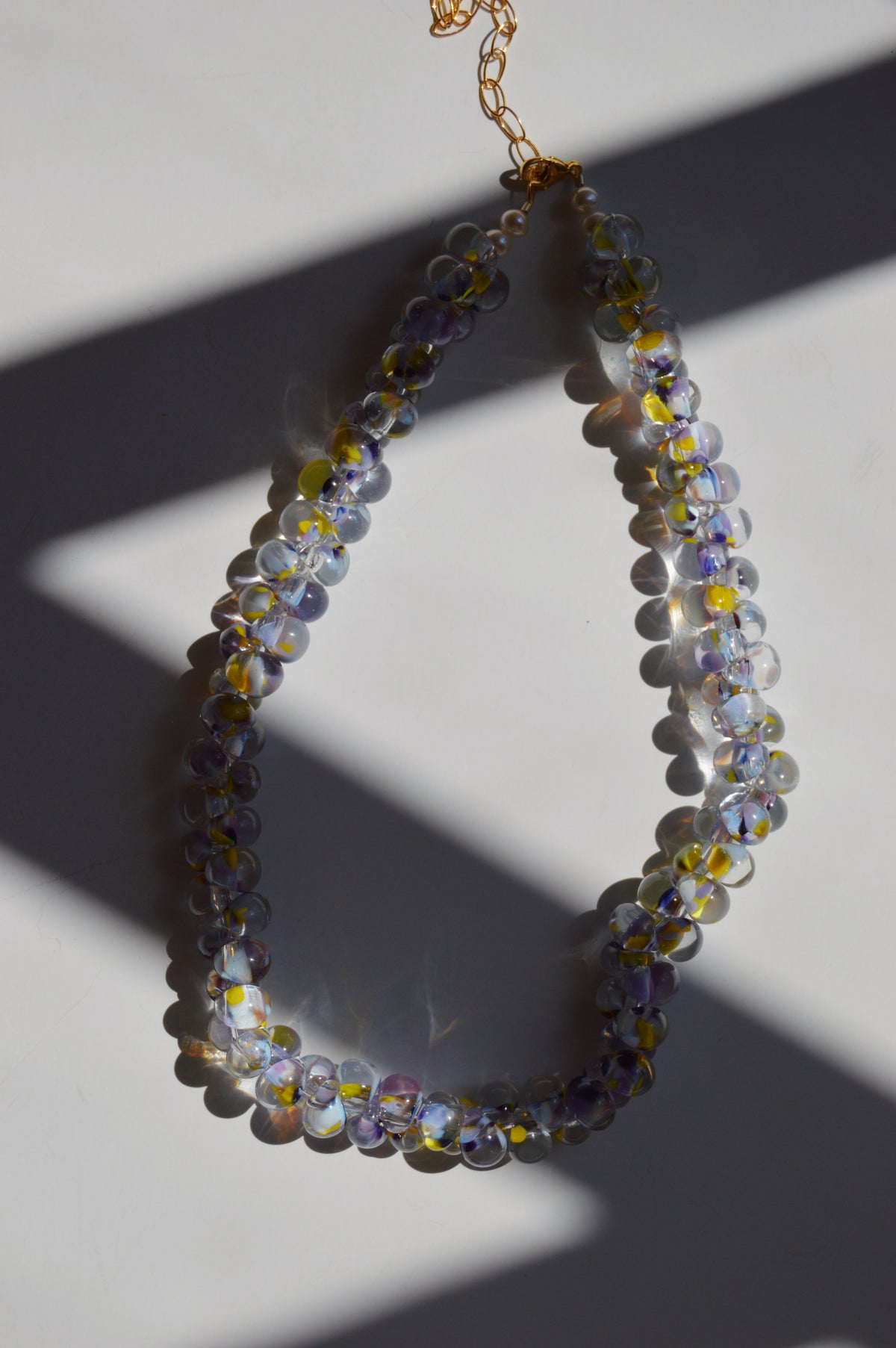 Bubble Glass Necklace- Geaux Team