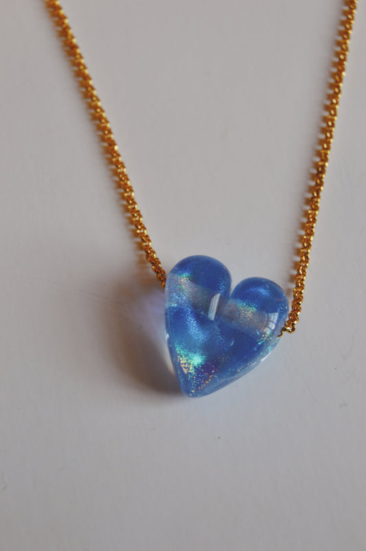 Glass Heart Necklace