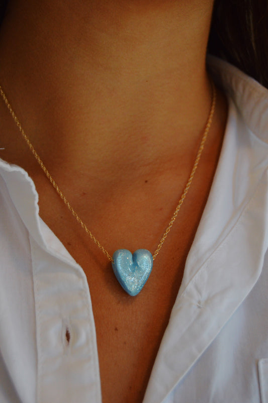 Glass Heart Necklace