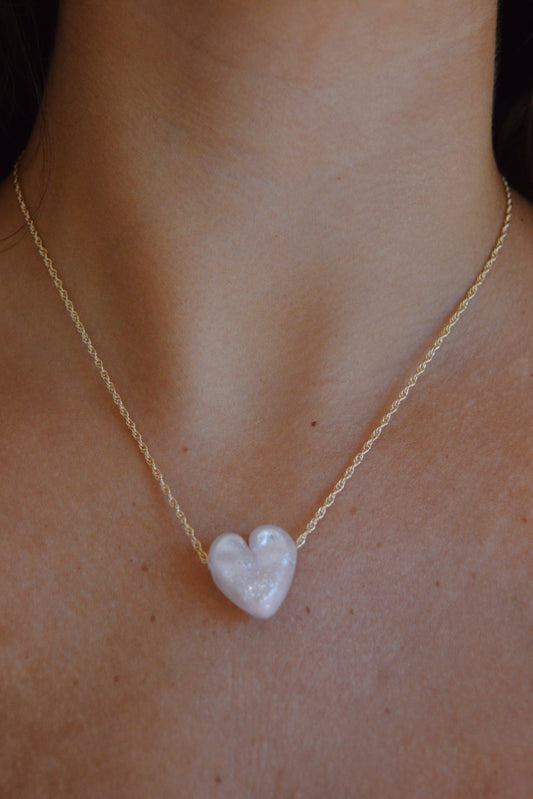 Glass Heart Necklace