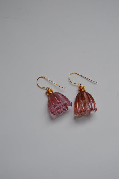 Super Sale Glass Tulip Earrings- Minis