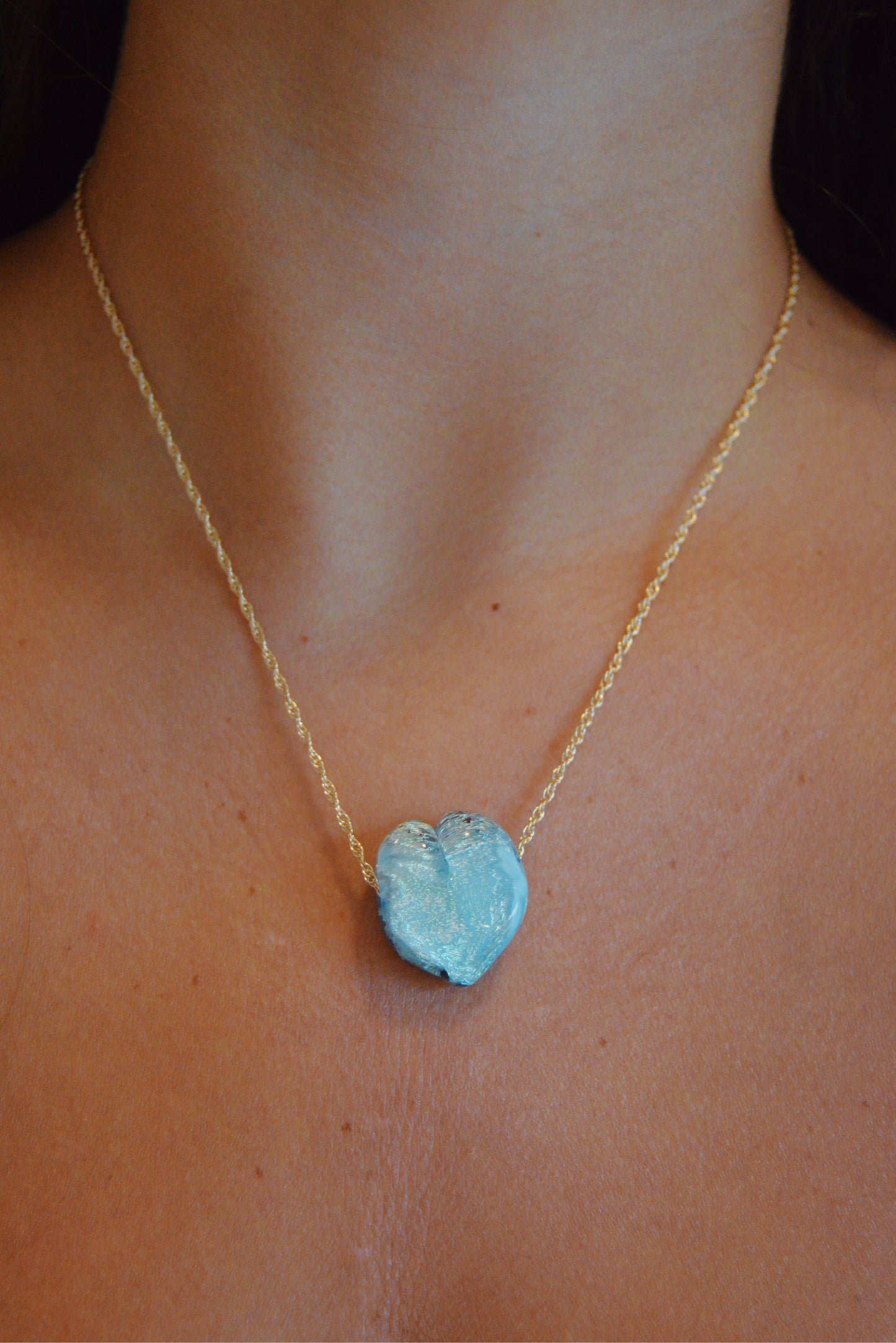 Glass Heart Necklace