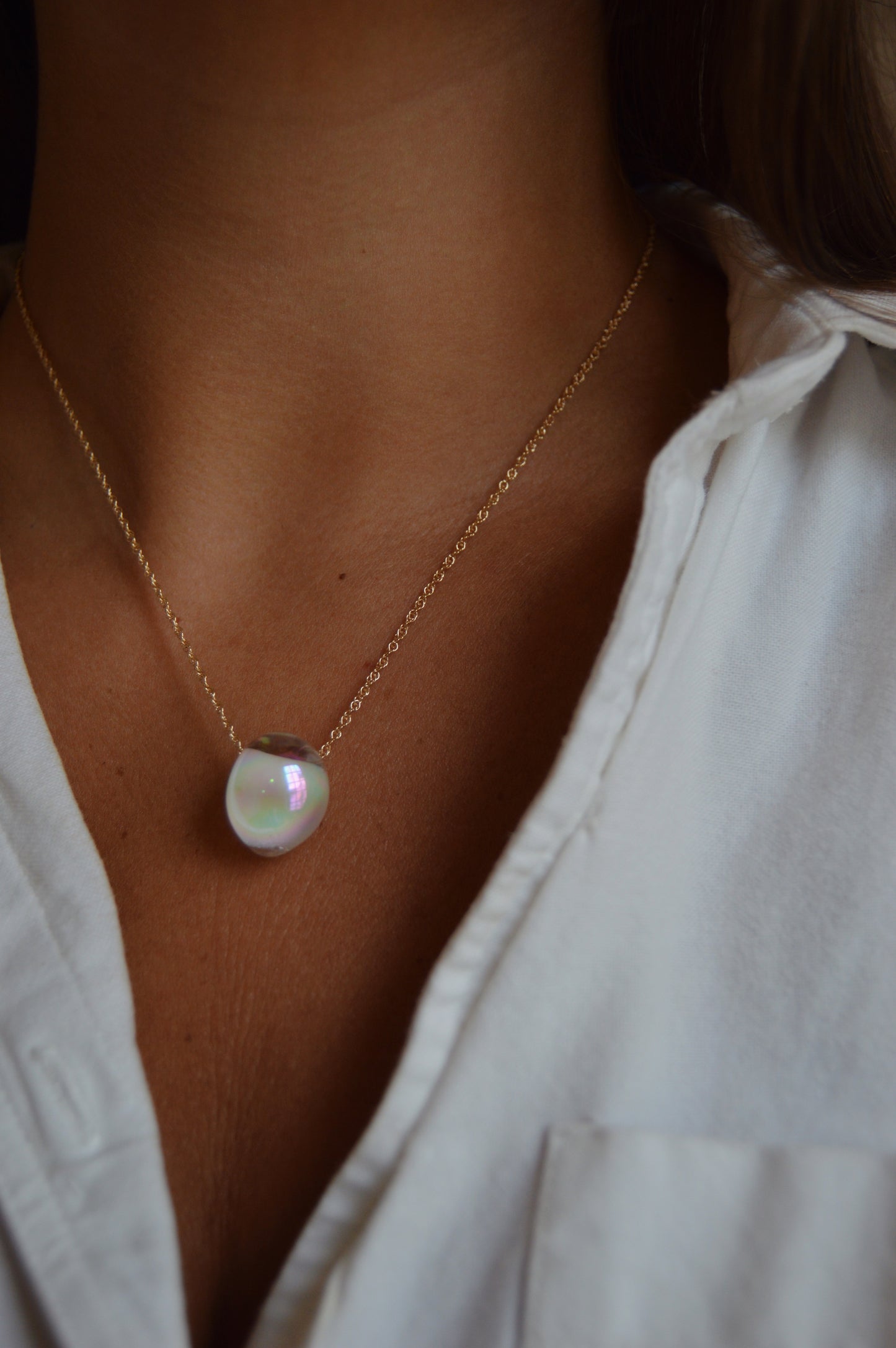 Dainty Grand Bubble Single- Shimmer White
