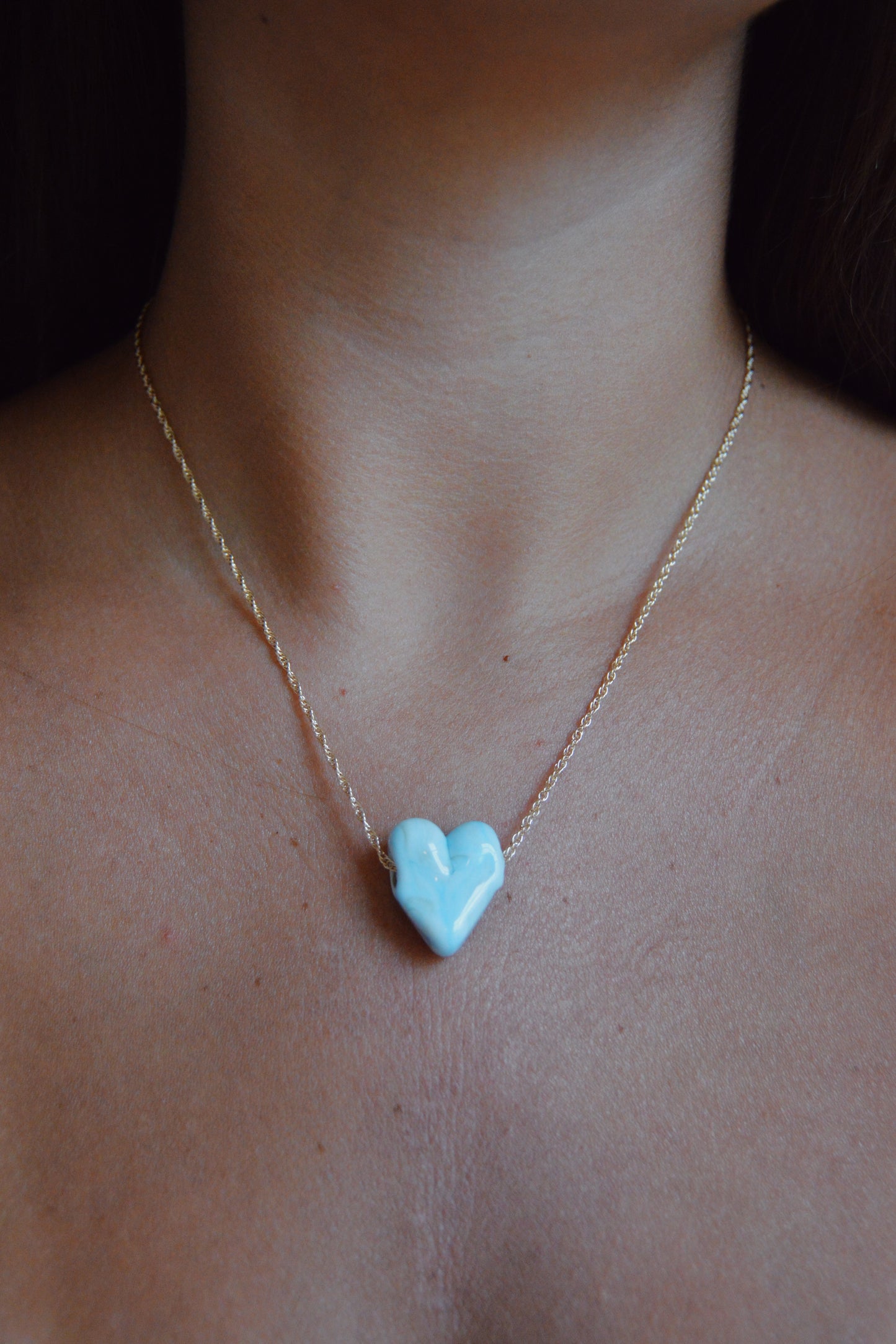 Glass Heart Necklace
