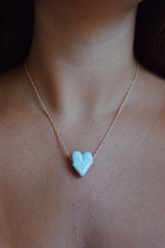 Glass Heart Necklace