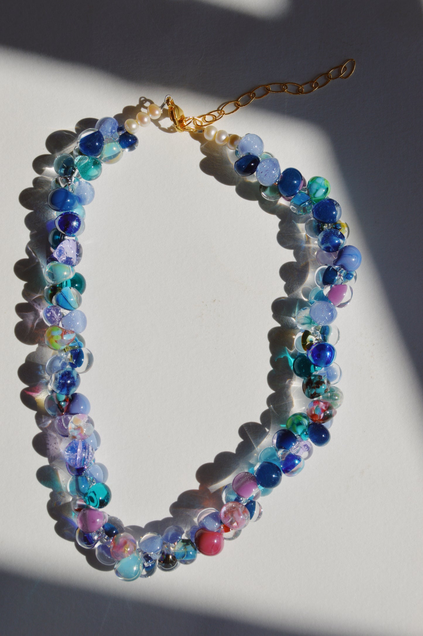 Rainbow Bubble Glass Necklace
