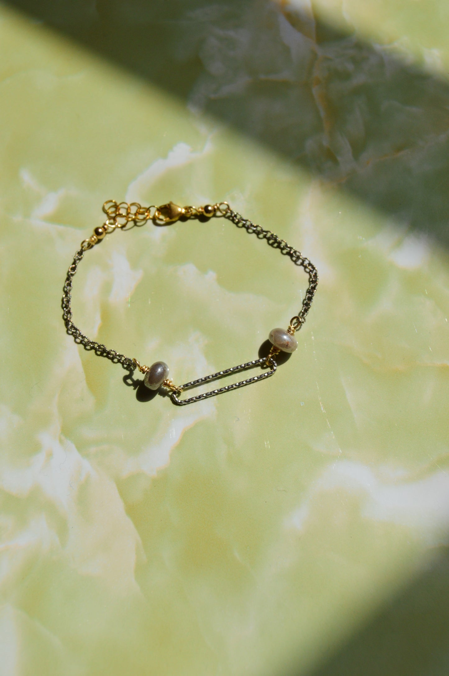 Glitzy Moonstone Bracelet