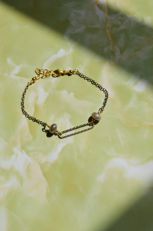 Glitzy Moonstone Bracelet