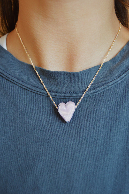 Glass Heart Necklace