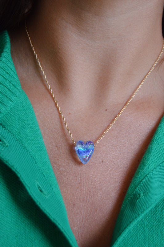 Glass Heart Necklace