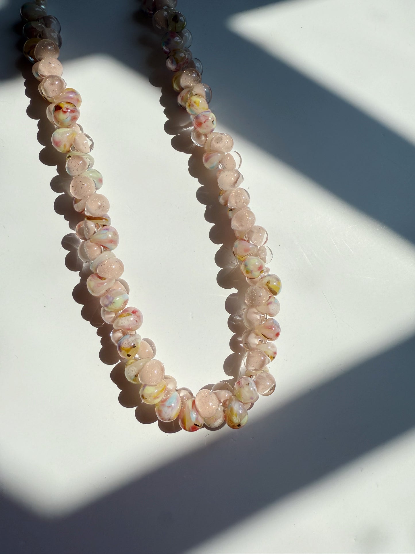 Print Bubble Glass Necklace