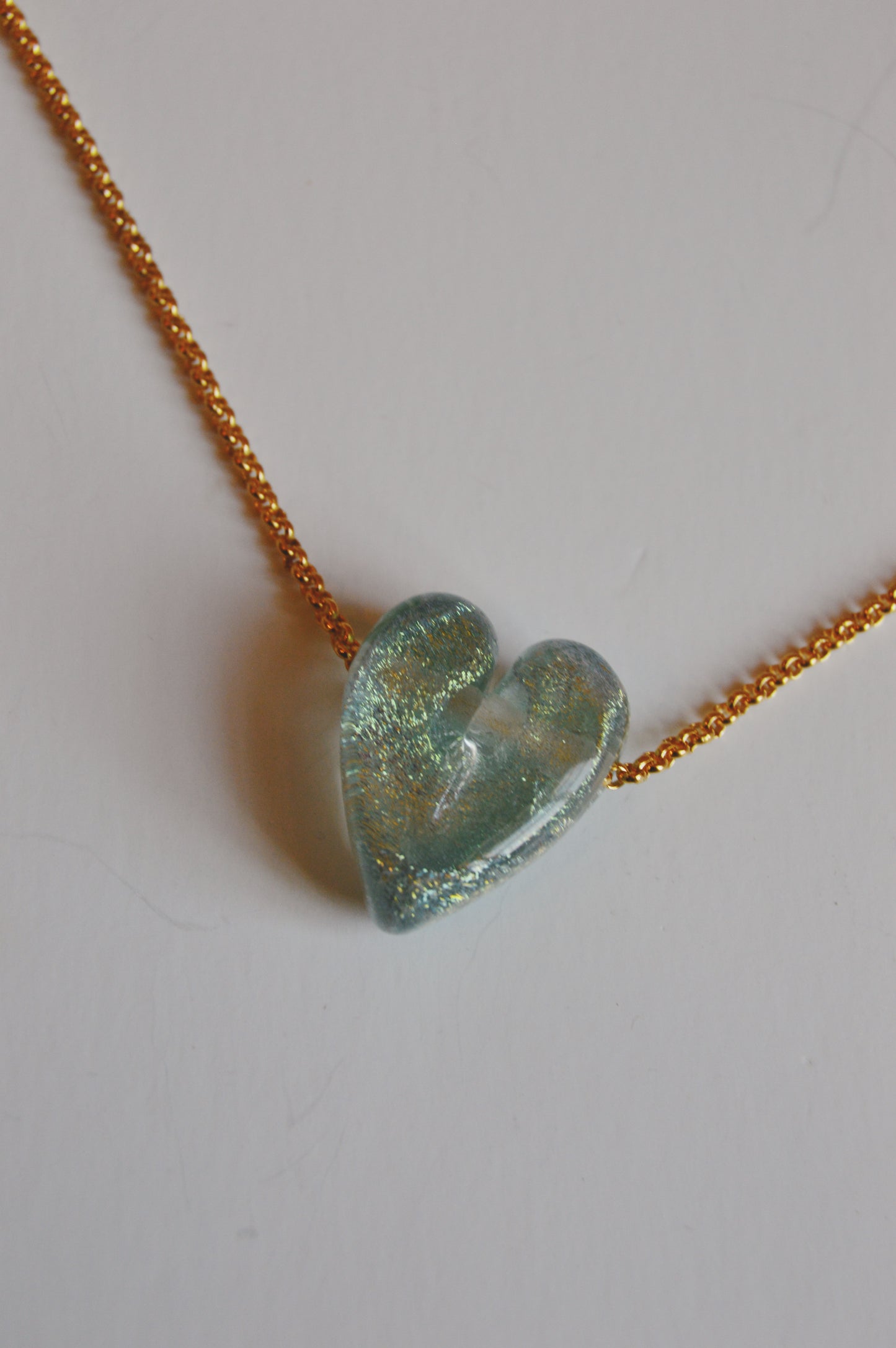 Glass Heart Necklace