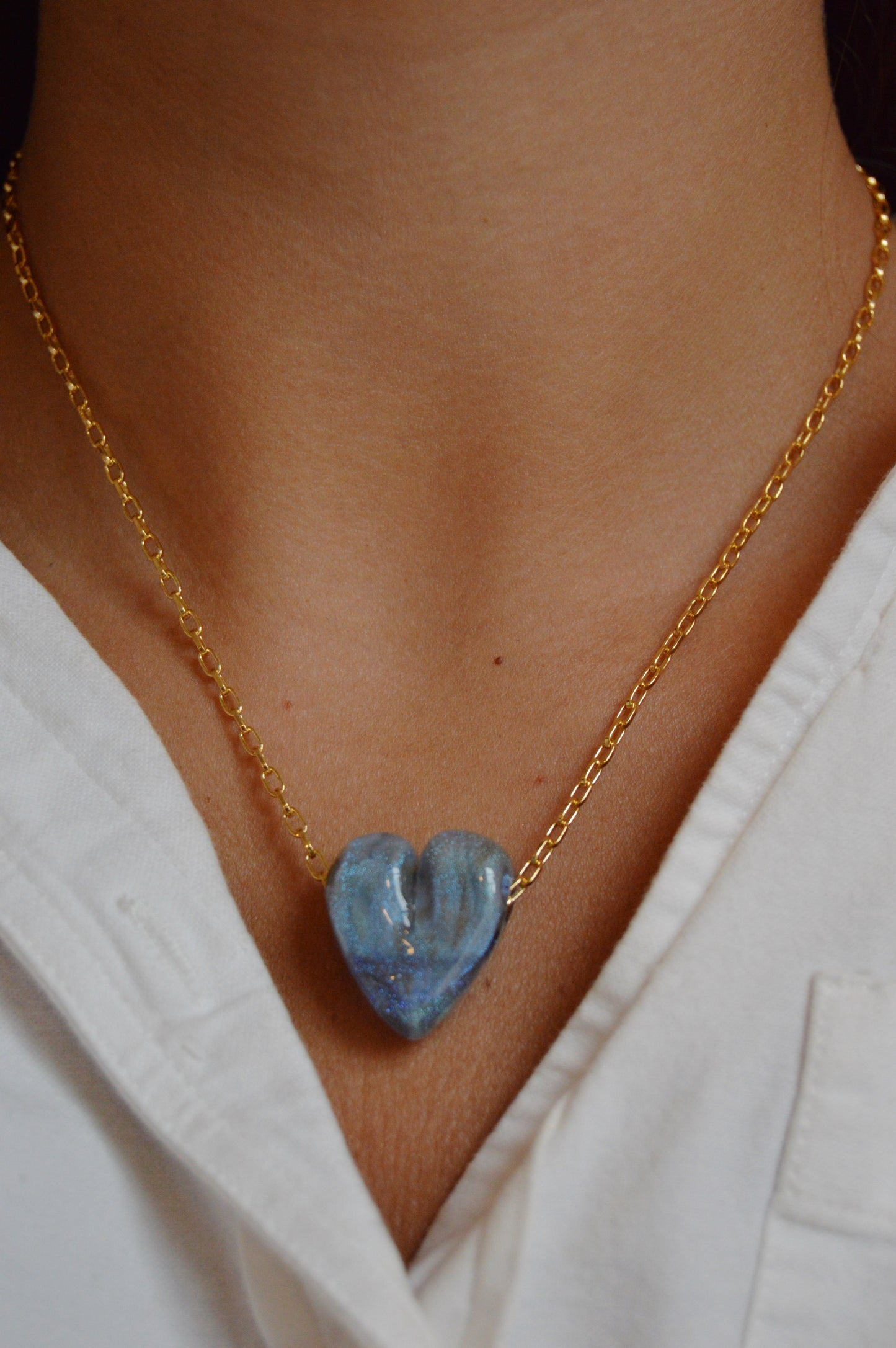Glass Heart Necklace