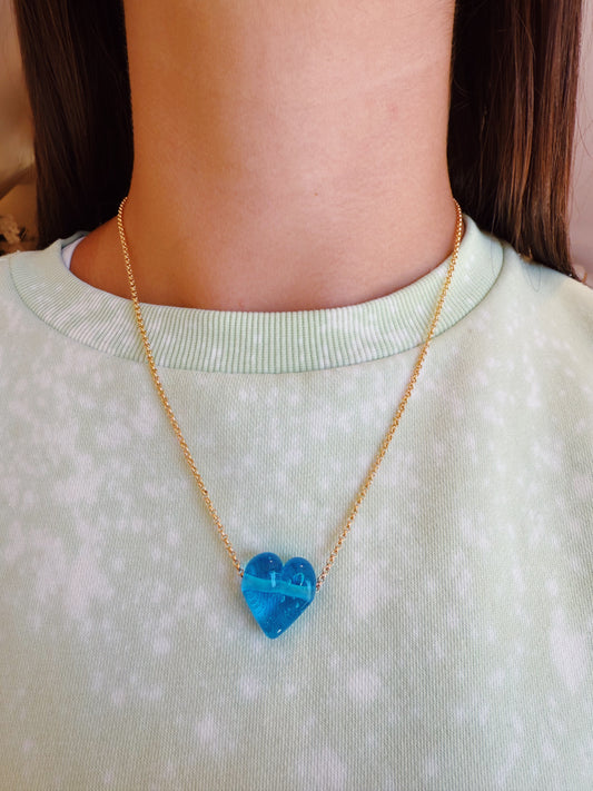 Glass Heart Necklace
