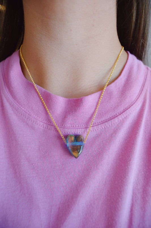 Glass Heart Necklace