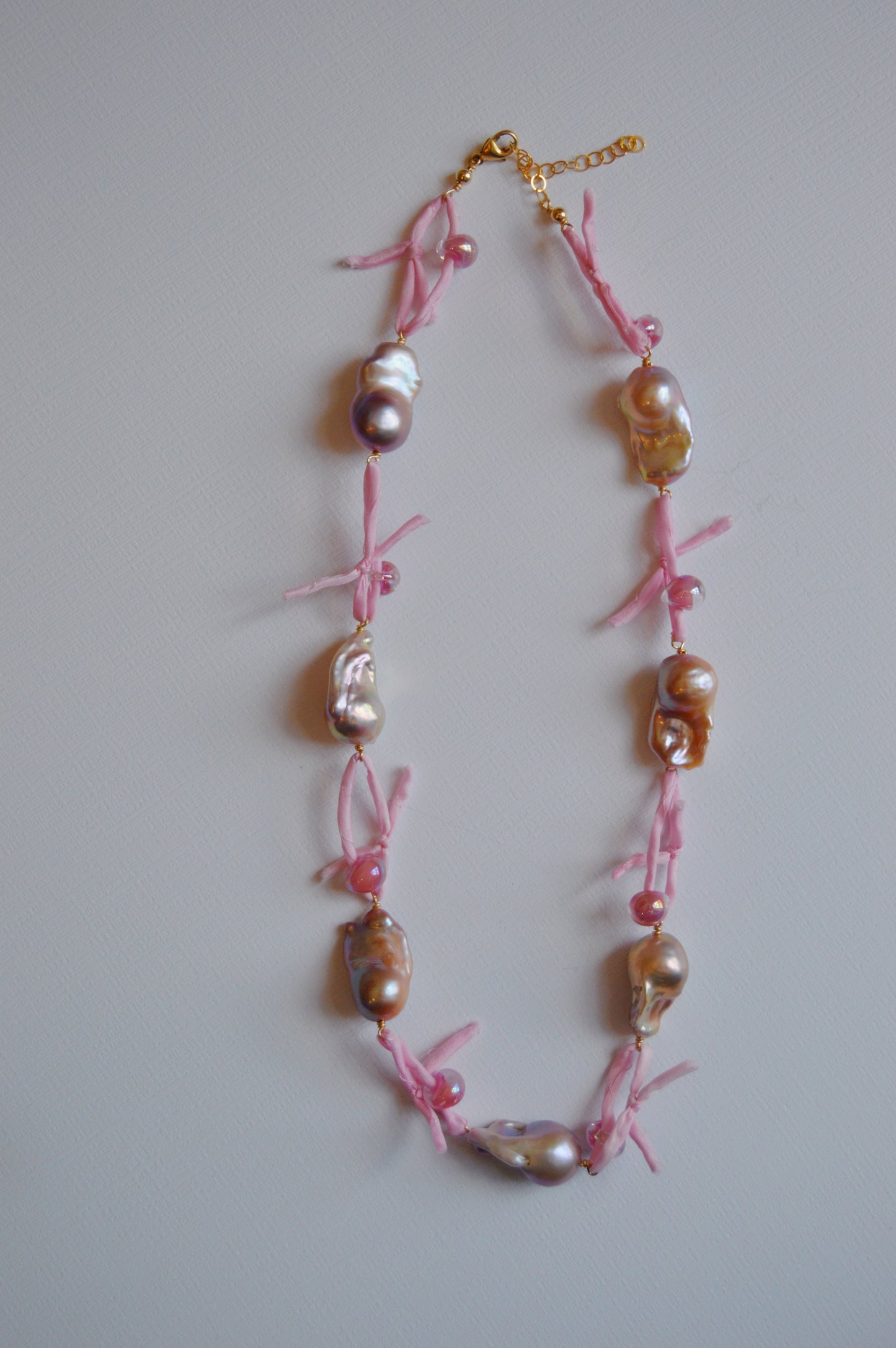 Silk and Pearl Layer- Bubblegum