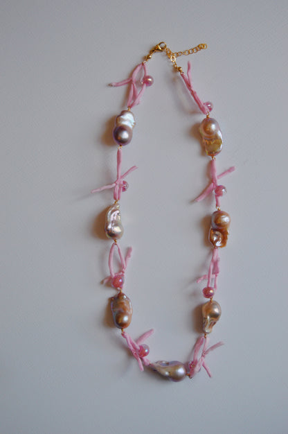 Silk and Pearl Layer- Bubblegum