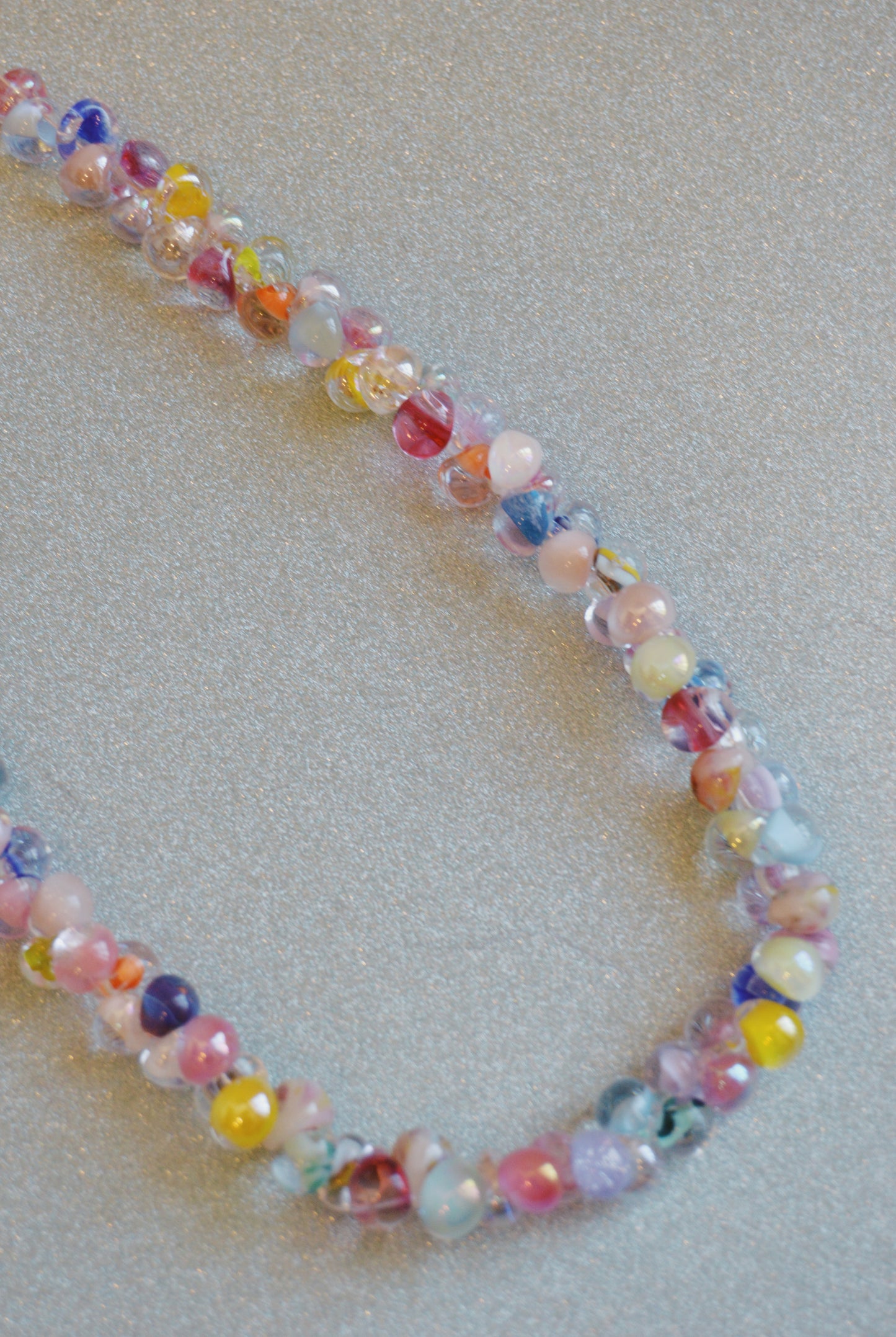 Rainbow Bubble Glass Necklace