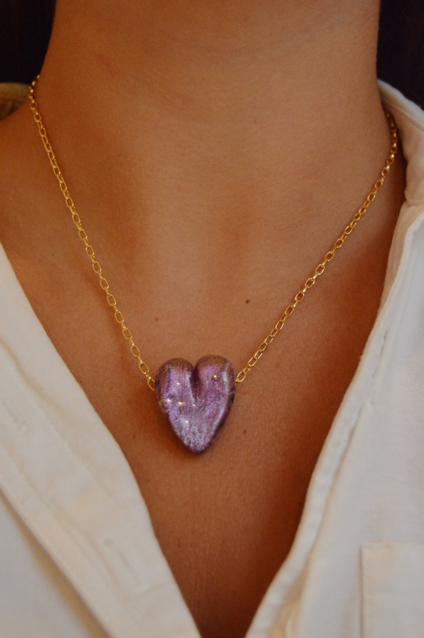 Glass Heart Necklace