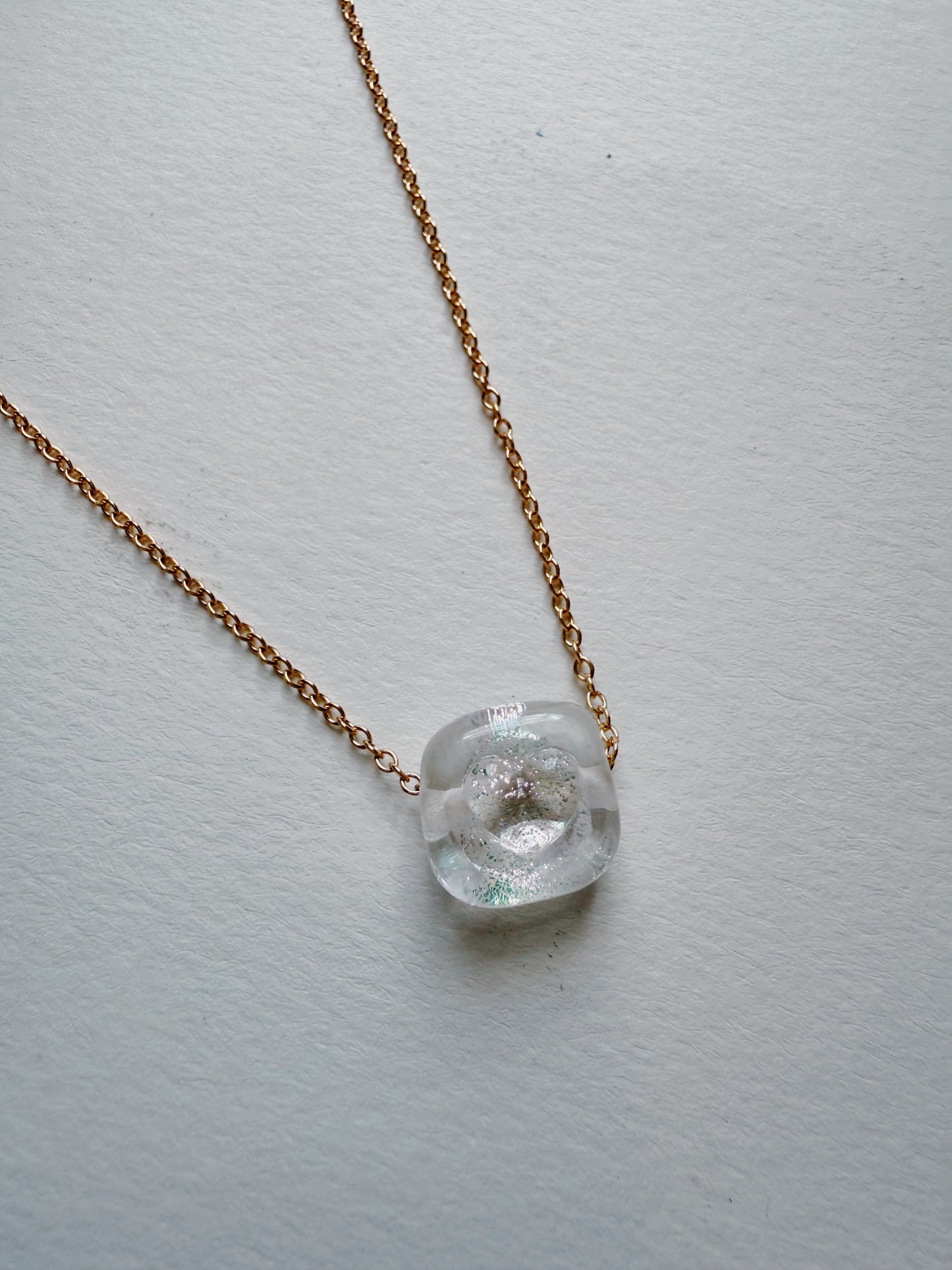 Glass Stamp Necklaces