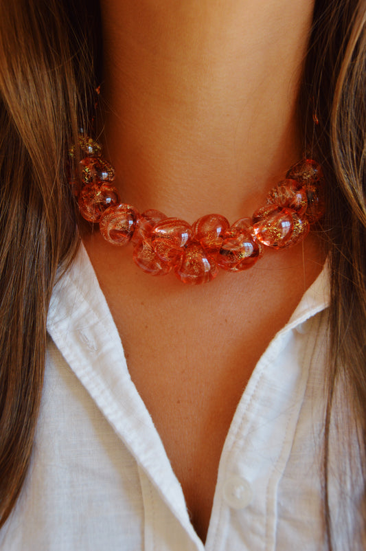 Grand Bubble Glass Necklace-Holiday