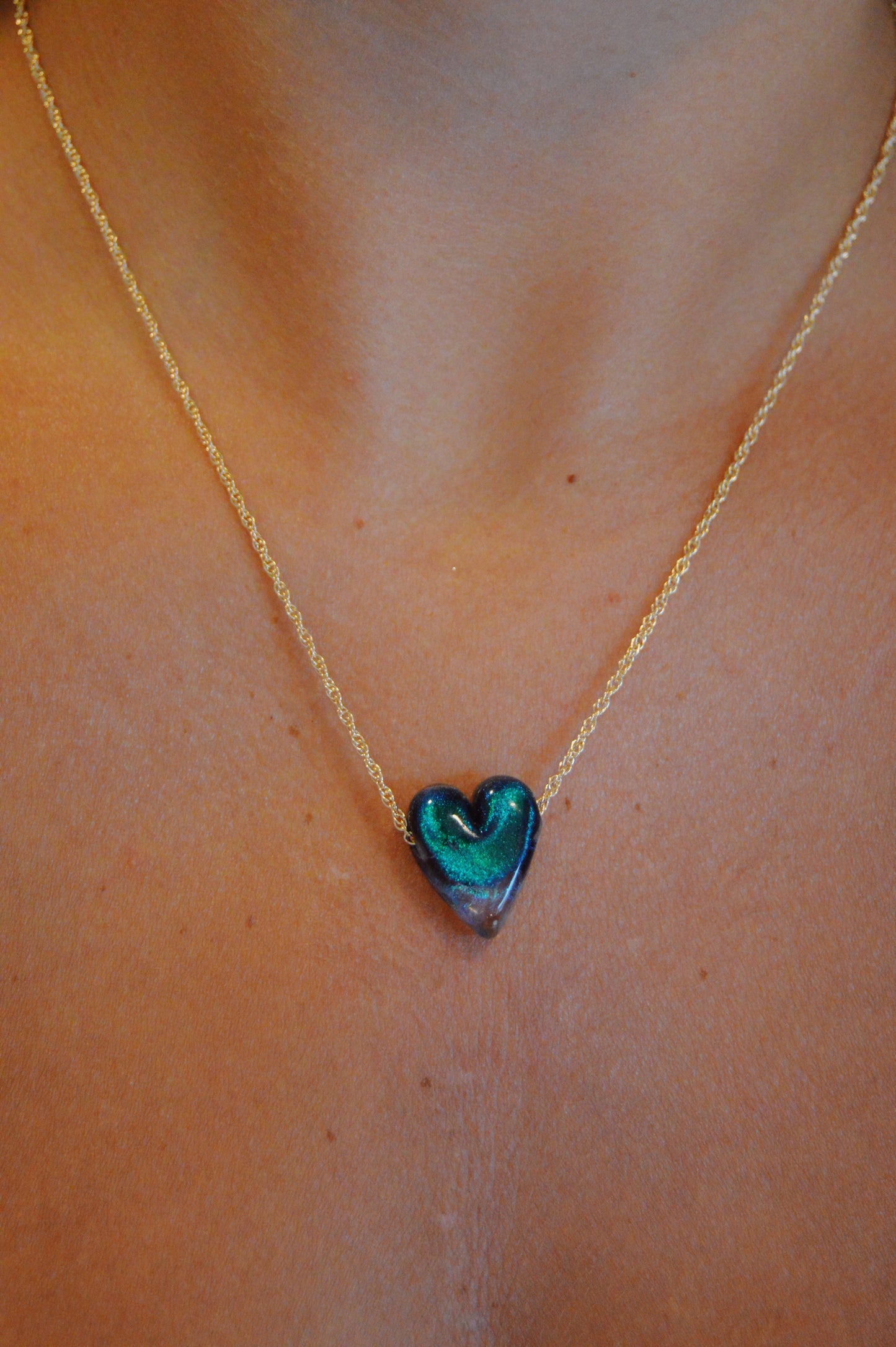 Glass Heart Necklace