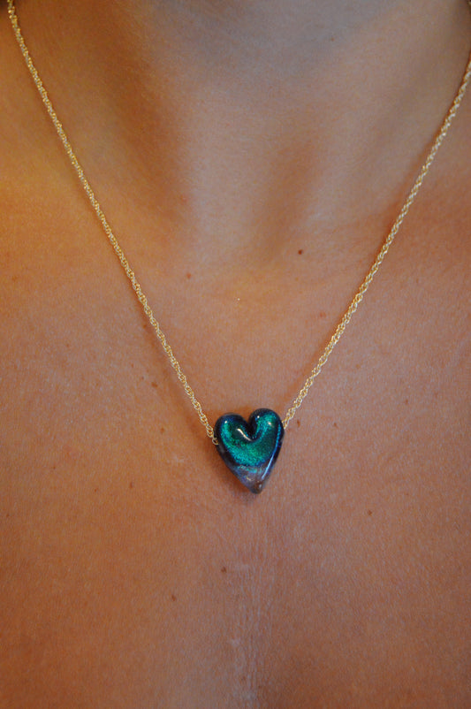 Glass Heart Necklace